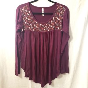 Cool Melon || Women's Purple Long-sleeve Shirt